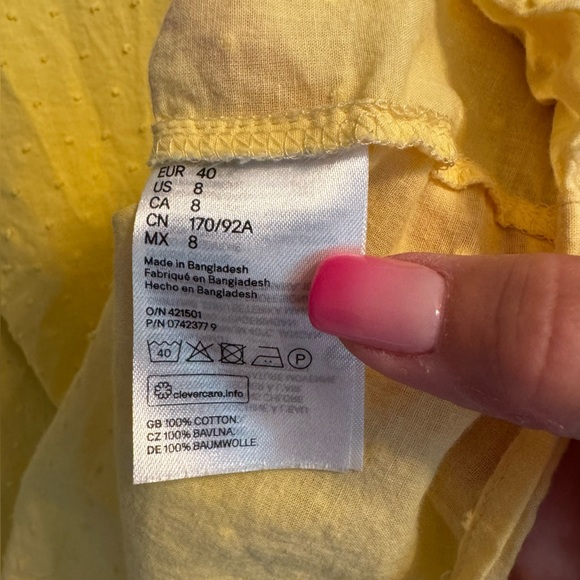 Yellow short sleeve shirt - Picture 4 of 6